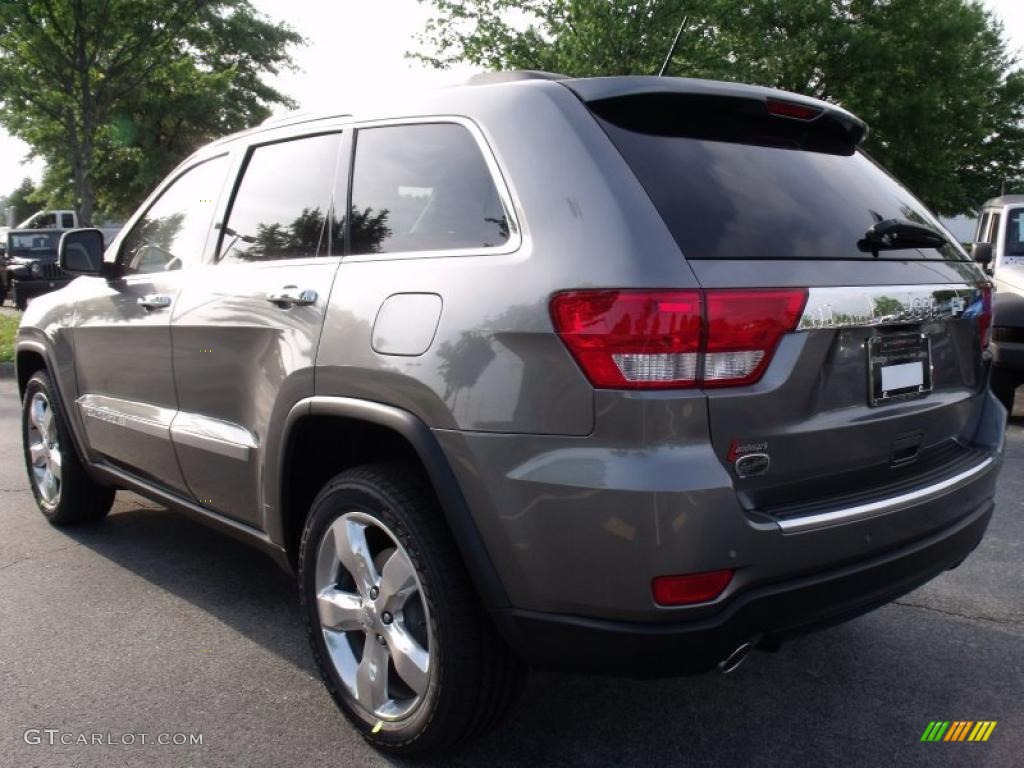 2011 Grand Cherokee Overland - Mineral Gray Metallic / New Saddle/Black photo #2