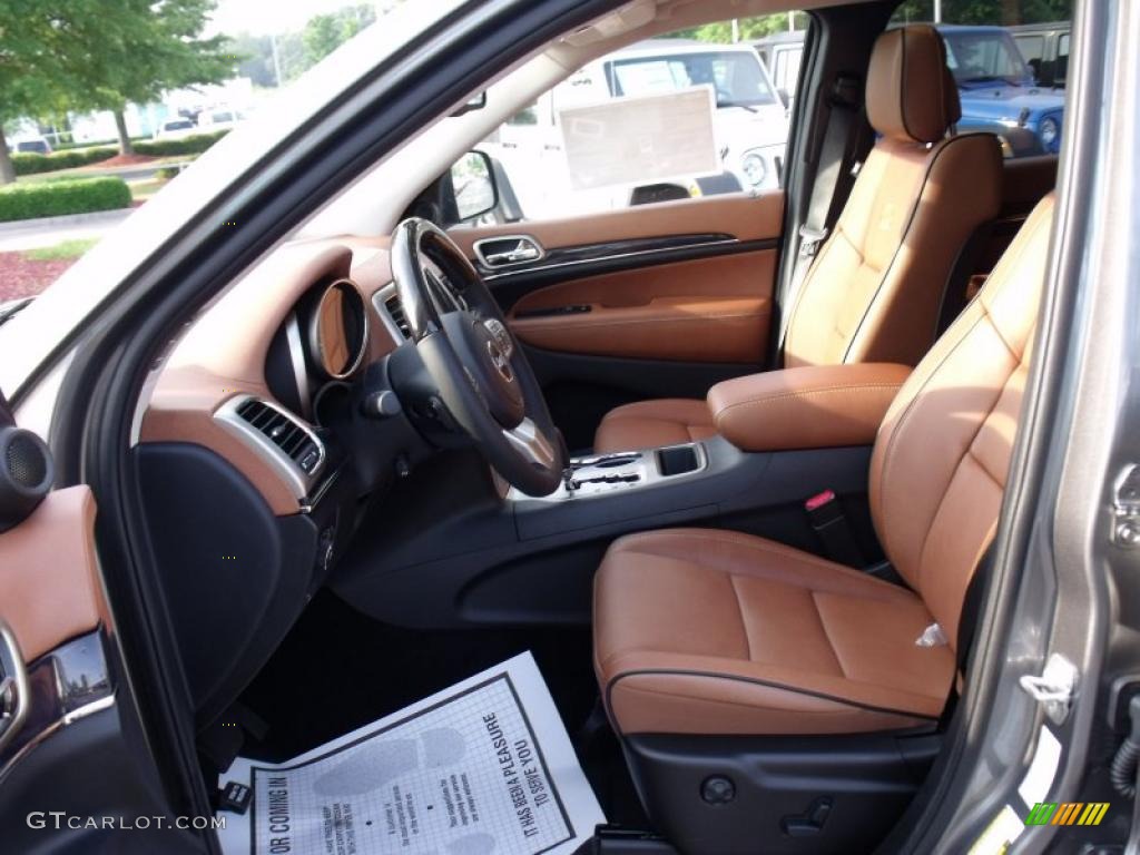 New Saddle/Black Interior 2011 Jeep Grand Cherokee Overland Photo #49826247