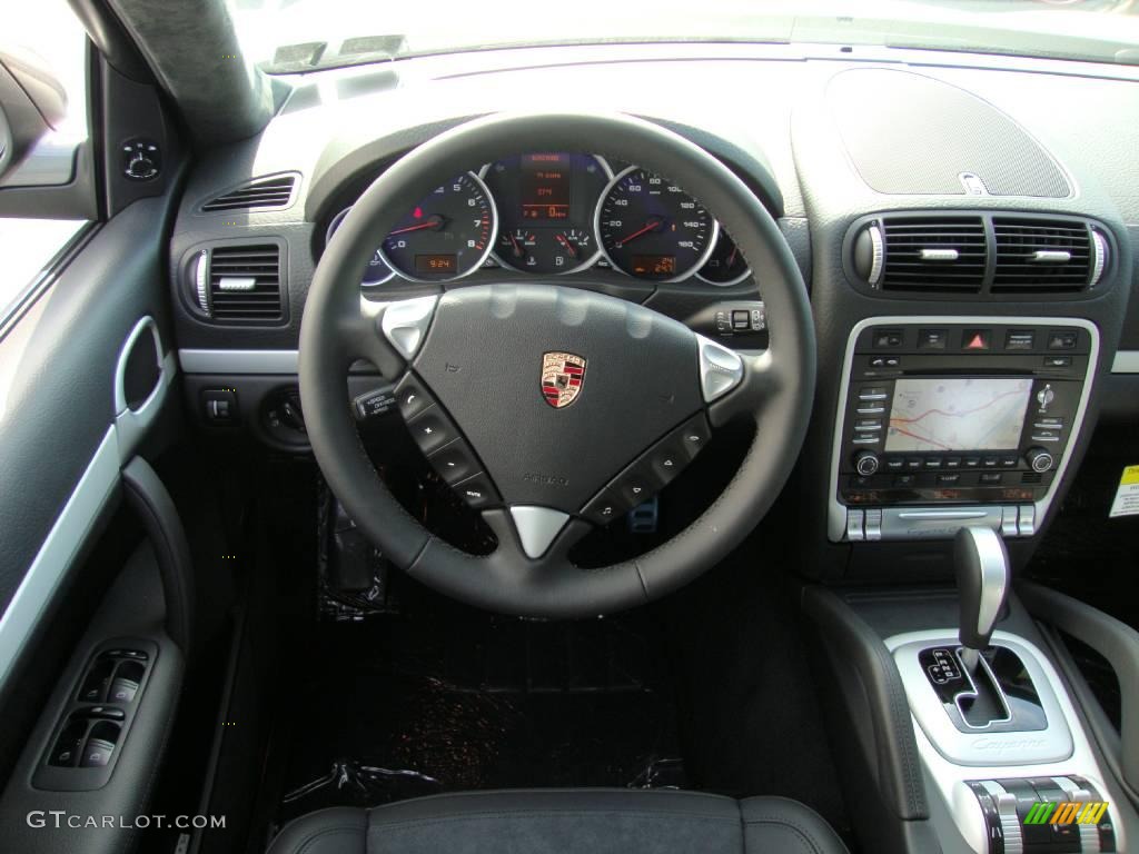 2010 Porsche Cayenne GTS Black/Black Alcantara Dashboard Photo #49826676