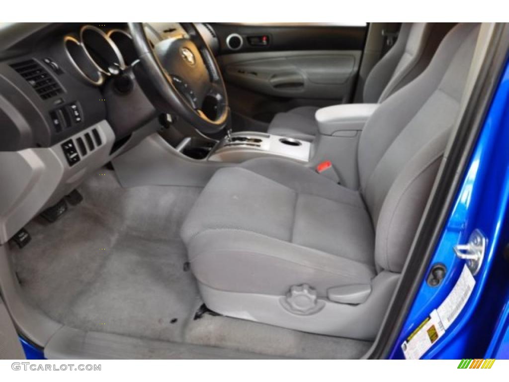 Graphite Gray Interior 2008 Toyota Tacoma V6 TRD Sport Double Cab 4x4 Photo #49826754