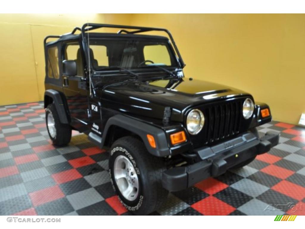 2004 Wrangler X 4x4 - Black / Dark Slate Gray photo #1
