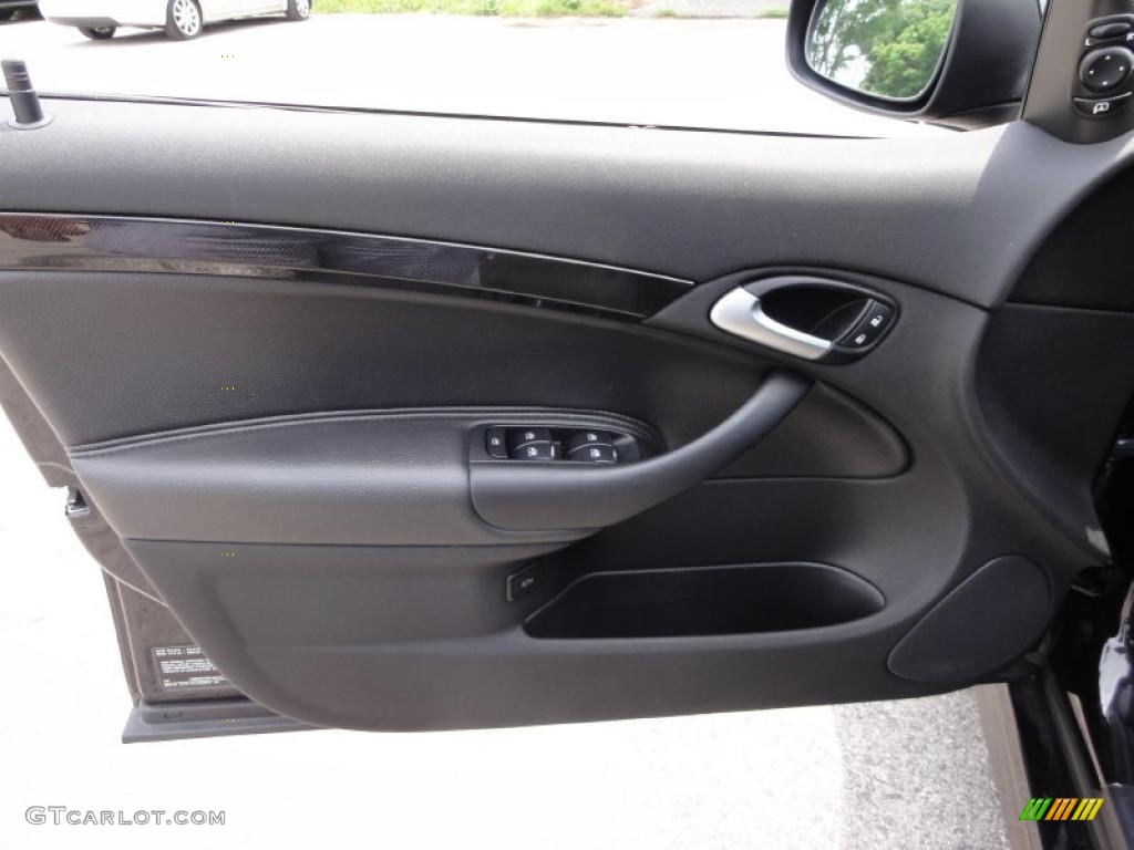 2008 Saab 9-3 Aero XWD Sport Sedan Black Door Panel Photo #49828509