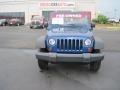 2009 Deep Water Blue Pearl Coat Jeep Wrangler X 4x4  photo #2