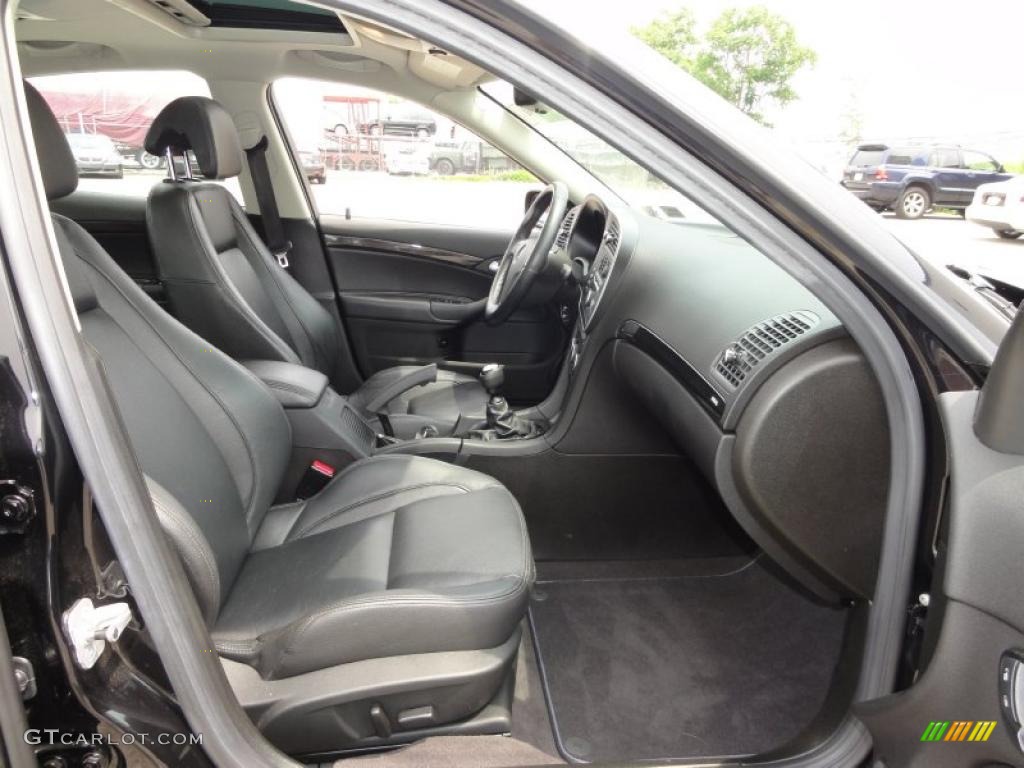Black Interior 2008 Saab 9-3 Aero XWD Sport Sedan Photo #49828620