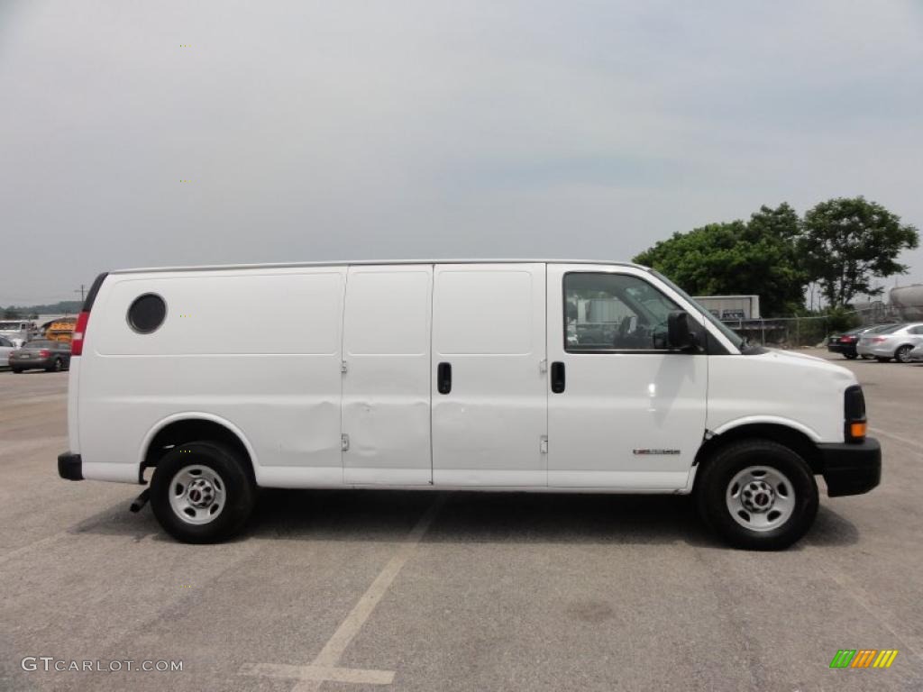 2006 Savana Van 3500 Extended Cargo - Summit White / Medium Pewter photo #7