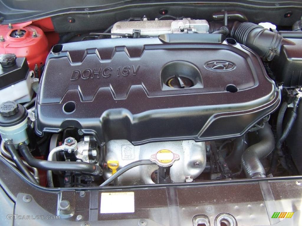 2008 Hyundai Accent GS Coupe 1.6 Liter DOHC 16V VVT 4 Cylinder Engine Photo #49831165