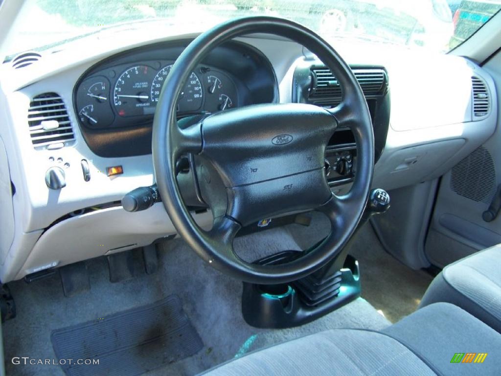 1995 Ford Ranger XL Regular Cab Grey Dashboard Photo #49831740