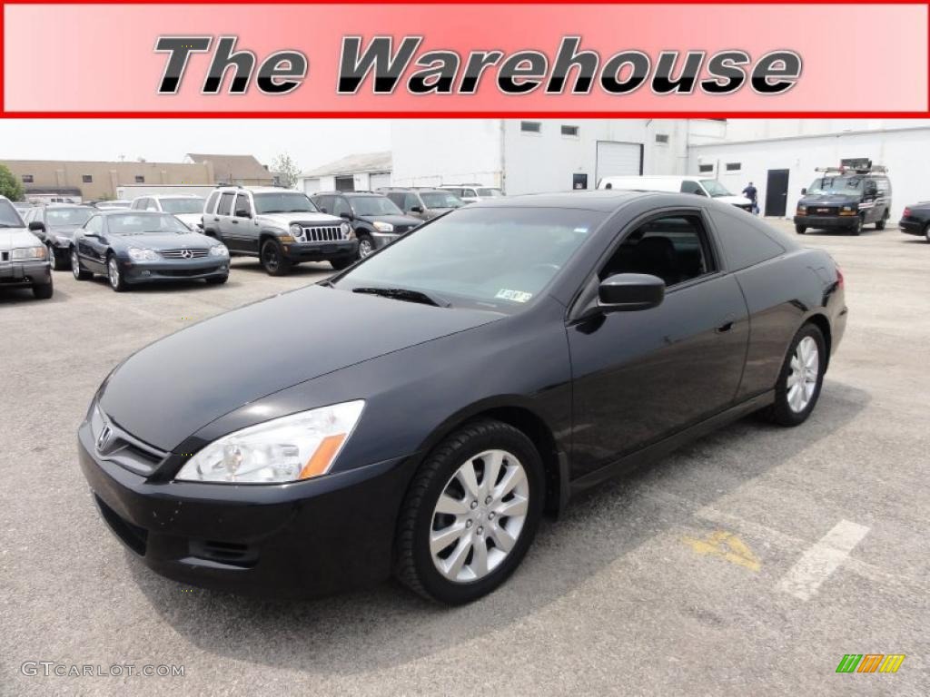 2006 Accord EX-L V6 Coupe - Nighthawk Black Pearl / Black photo #1