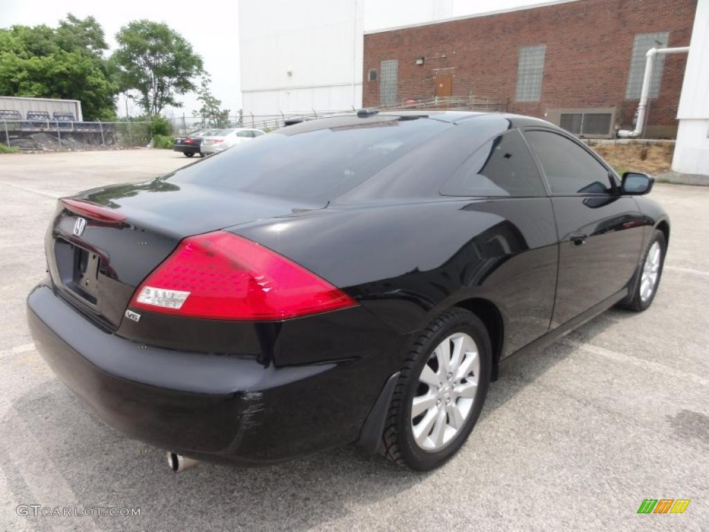2006 Accord EX-L V6 Coupe - Nighthawk Black Pearl / Black photo #8