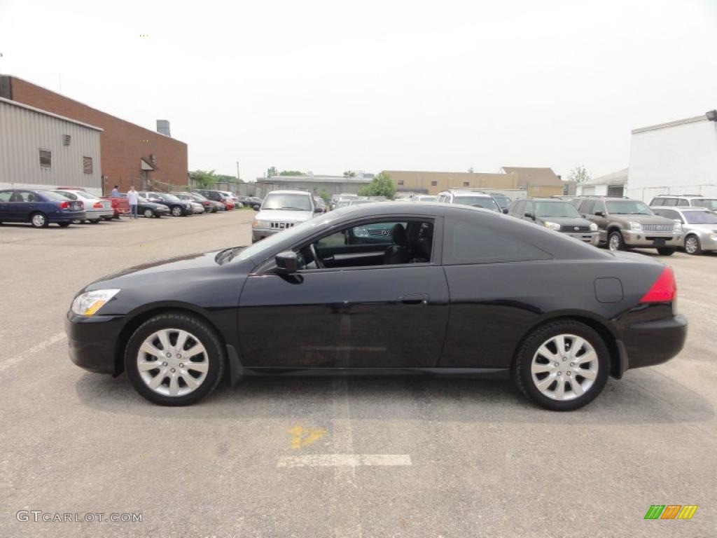 2006 Accord EX-L V6 Coupe - Nighthawk Black Pearl / Black photo #11