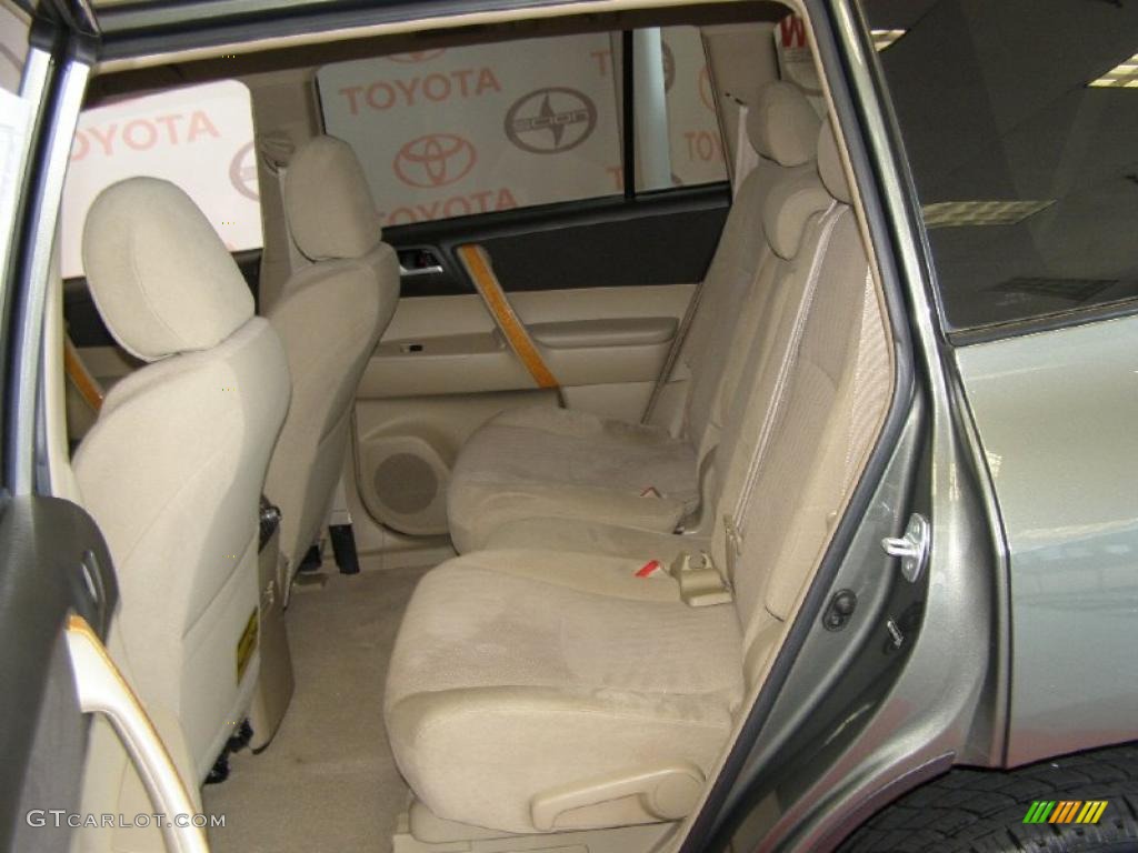 Sand Beige Interior 2008 Toyota Highlander Hybrid 4WD Photo #49832990
