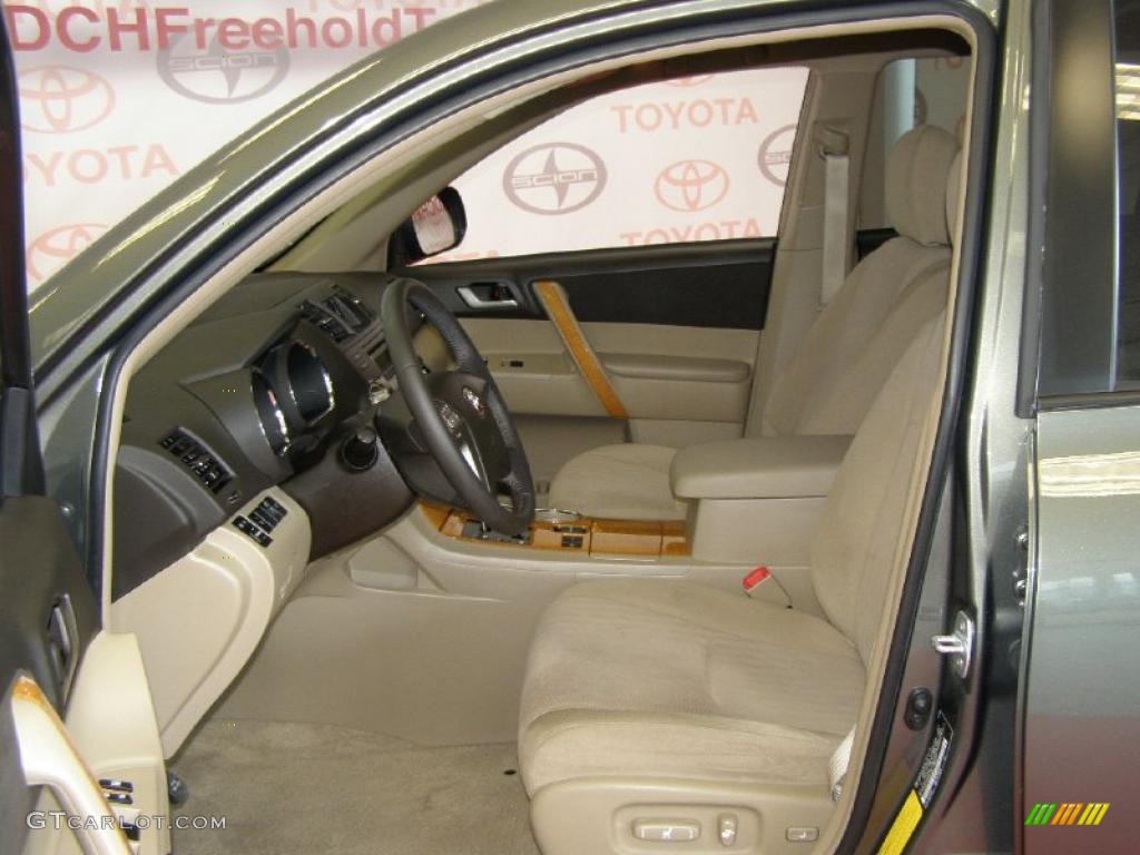 Sand Beige Interior 2008 Toyota Highlander Hybrid 4WD Photo #49833042