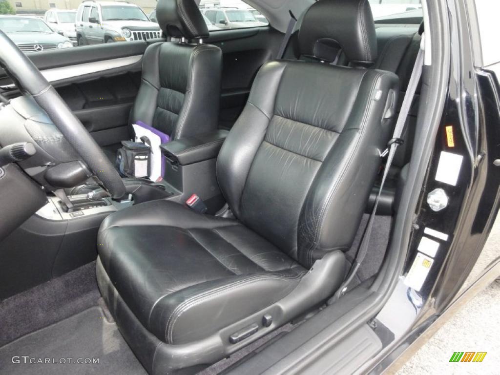 2006 Accord EX-L V6 Coupe - Nighthawk Black Pearl / Black photo #17
