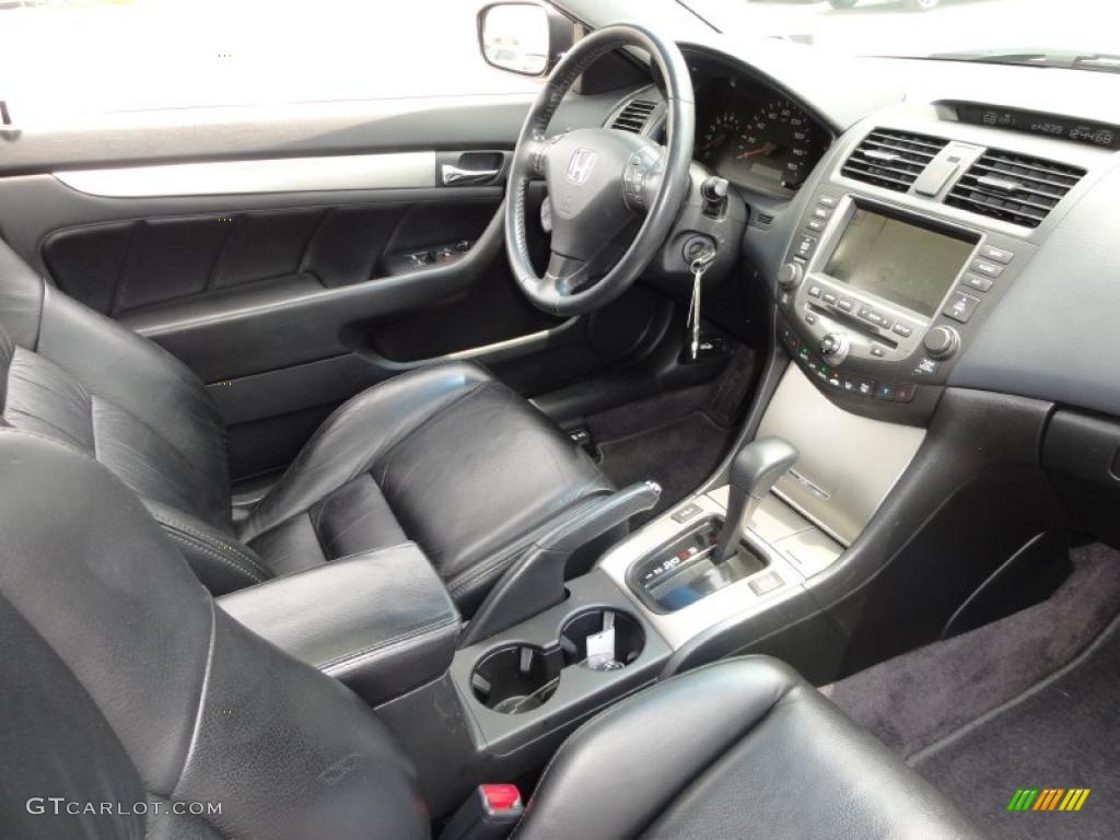 2006 Accord EX-L V6 Coupe - Nighthawk Black Pearl / Black photo #19