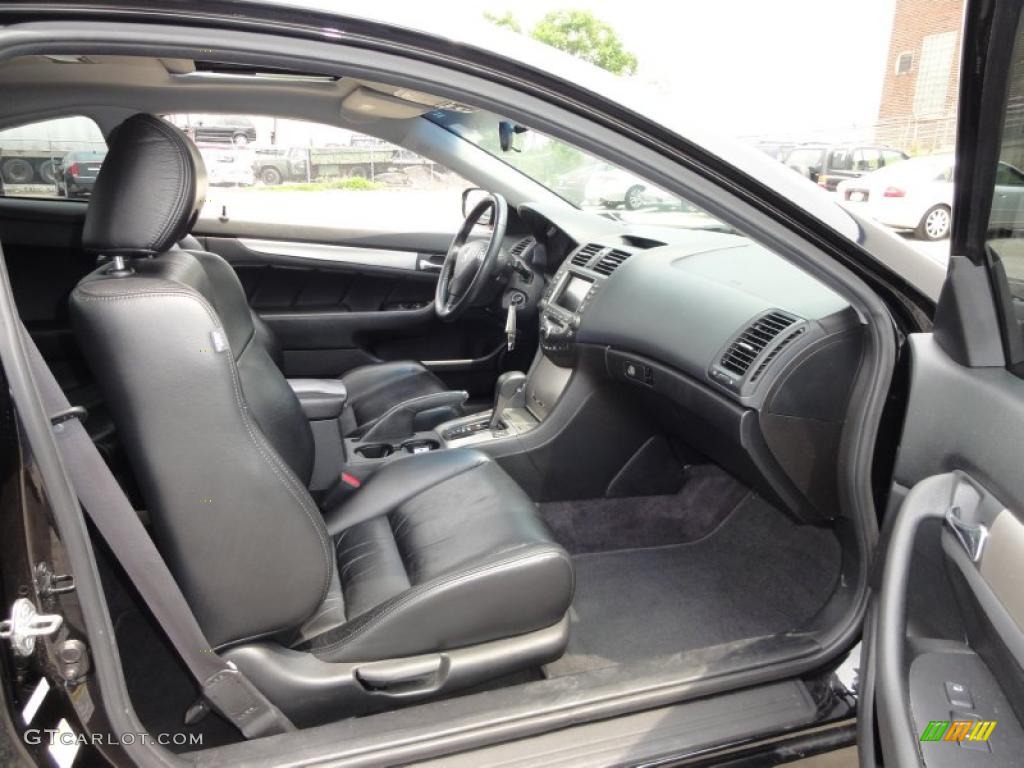 2006 Accord EX-L V6 Coupe - Nighthawk Black Pearl / Black photo #20