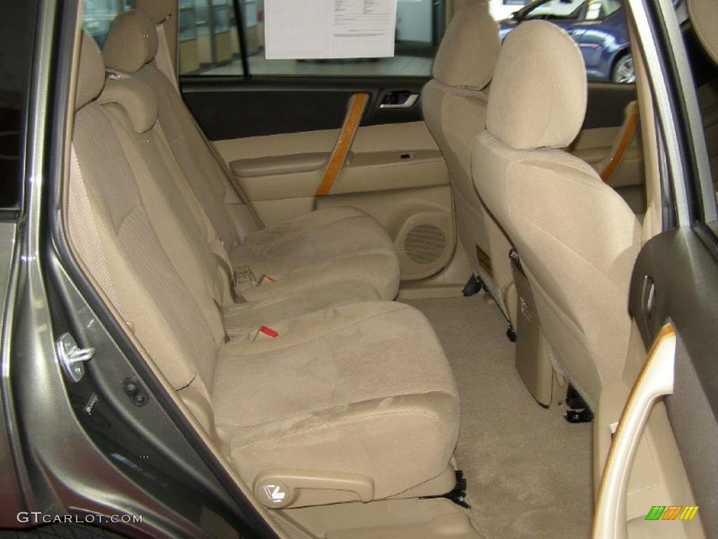 Sand Beige Interior 2008 Toyota Highlander Hybrid 4WD Photo #49833174
