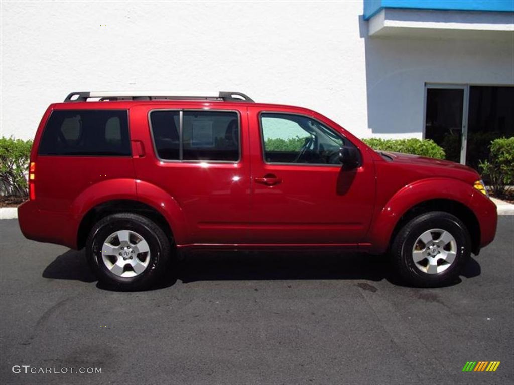 2008 Pathfinder S 4x4 - Red Brawn / Graphite photo #2