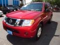 2008 Red Brawn Nissan Pathfinder S 4x4  photo #7