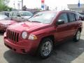 2008 Inferno Red Crystal Pearl Jeep Compass Sport 4x4  photo #1