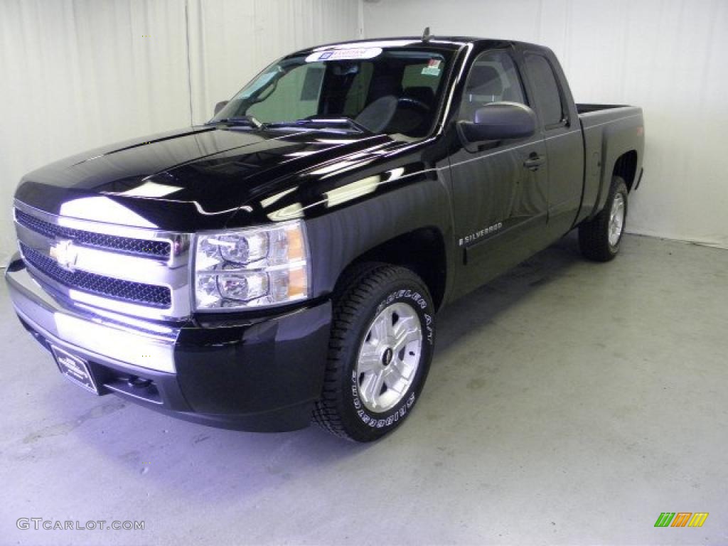 2008 Silverado 1500 Z71 Extended Cab - Black / Ebony photo #3