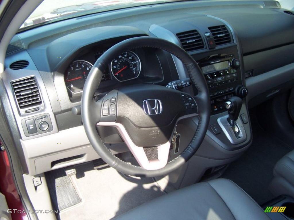 2009 CR-V EX-L 4WD - Tango Red Pearl / Gray photo #9