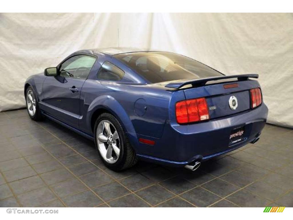2008 Mustang GT Premium Coupe - Vista Blue Metallic / Dark Charcoal photo #8
