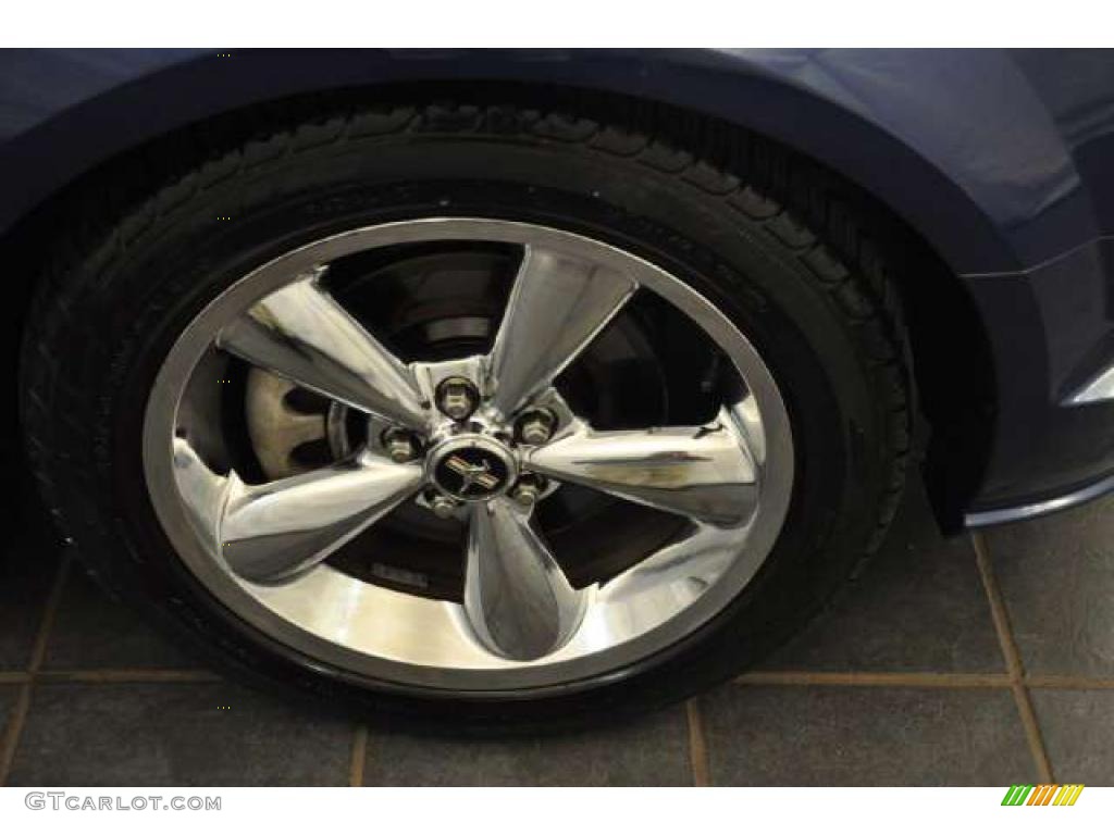2008 Mustang GT Premium Coupe - Vista Blue Metallic / Dark Charcoal photo #13