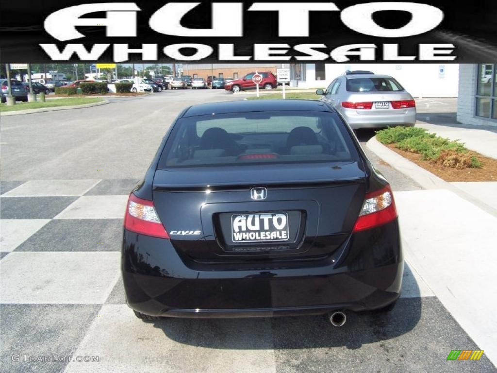 2010 Civic EX Coupe - Crystal Black Pearl / Black photo #3