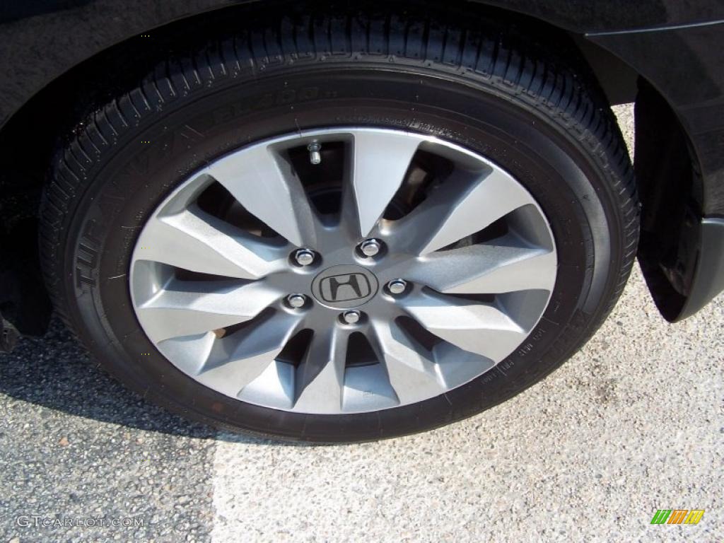 2010 Civic EX Coupe - Crystal Black Pearl / Black photo #4