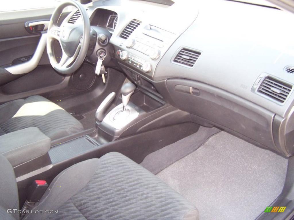 2010 Civic EX Coupe - Crystal Black Pearl / Black photo #7