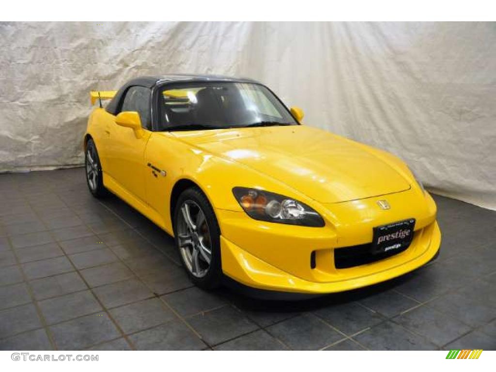 2008 S2000 CR Roadster - Rio Yellow Pearl / Black/Yellow photo #13