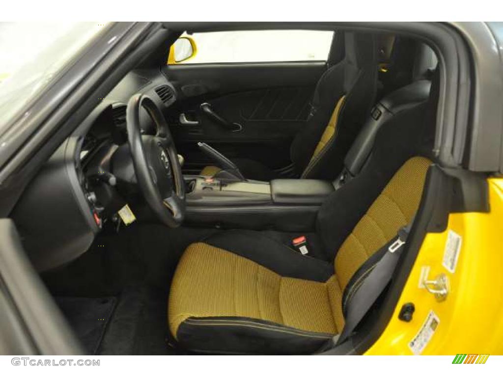 Black/Yellow Interior 2008 Honda S2000 CR Roadster Photo #49836147