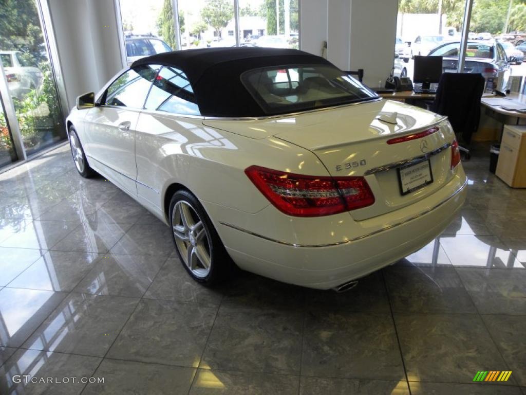 2011 E 350 Cabriolet - Arctic White / Almond/Mocha photo #8