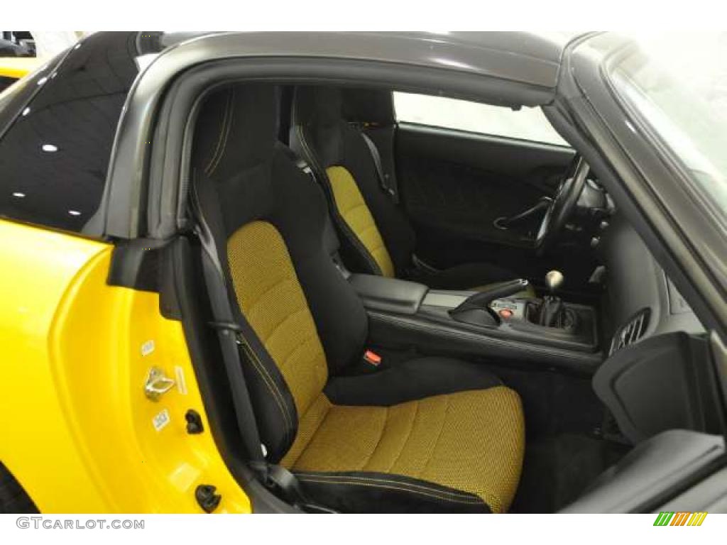 Black/Yellow Interior 2008 Honda S2000 CR Roadster Photo #49836231