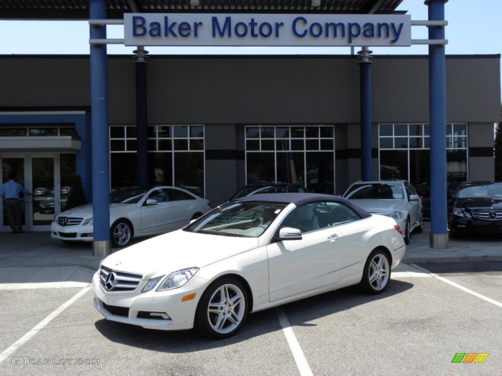 2011 E 350 Cabriolet - Arctic White / Ash/Dark Grey photo #1