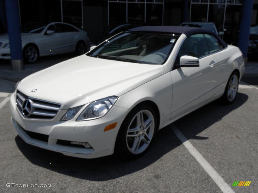 2011 E 350 Cabriolet - Arctic White / Ash/Dark Grey photo #3