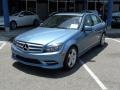 2011 Quartz Blue Metallic Mercedes-Benz C 350 Sport  photo #3