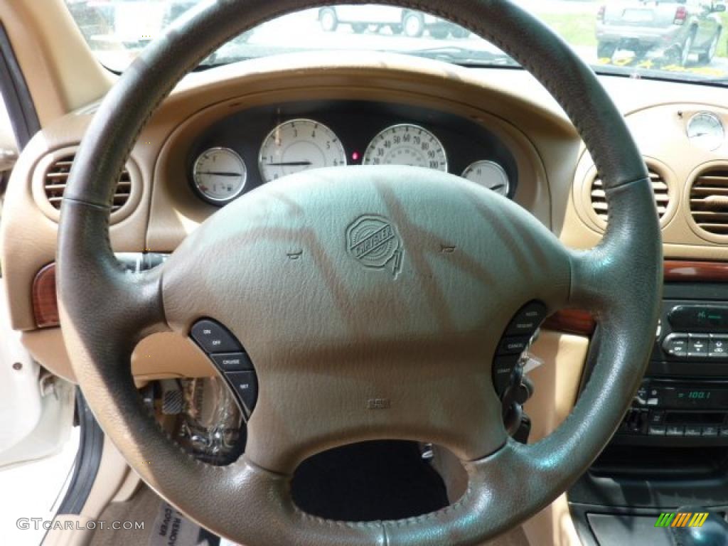 1999 Chrysler 300 M Sedan Camel/Tan Steering Wheel Photo #49839303