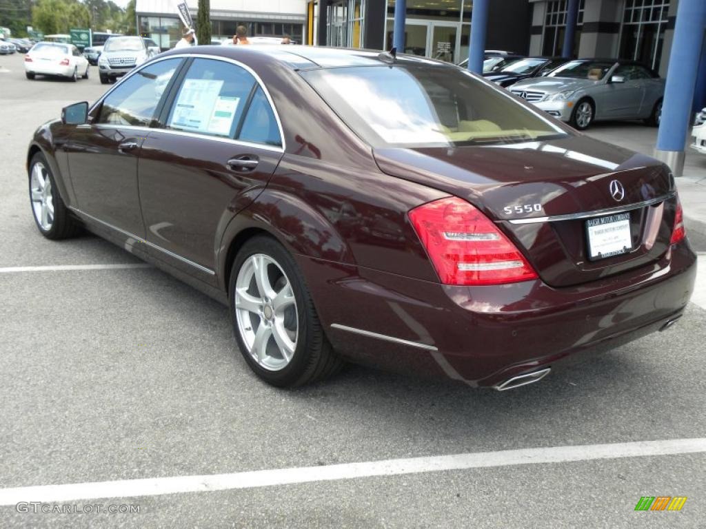 2011 S 550 Sedan - designo Mystic Red / Cashmere/Savanah photo #9