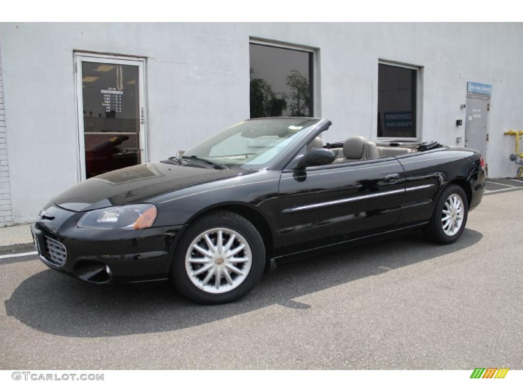 2001 Sebring LXi Convertible - Black / Taupe photo #1