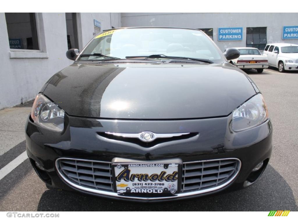2001 Sebring LXi Convertible - Black / Taupe photo #2