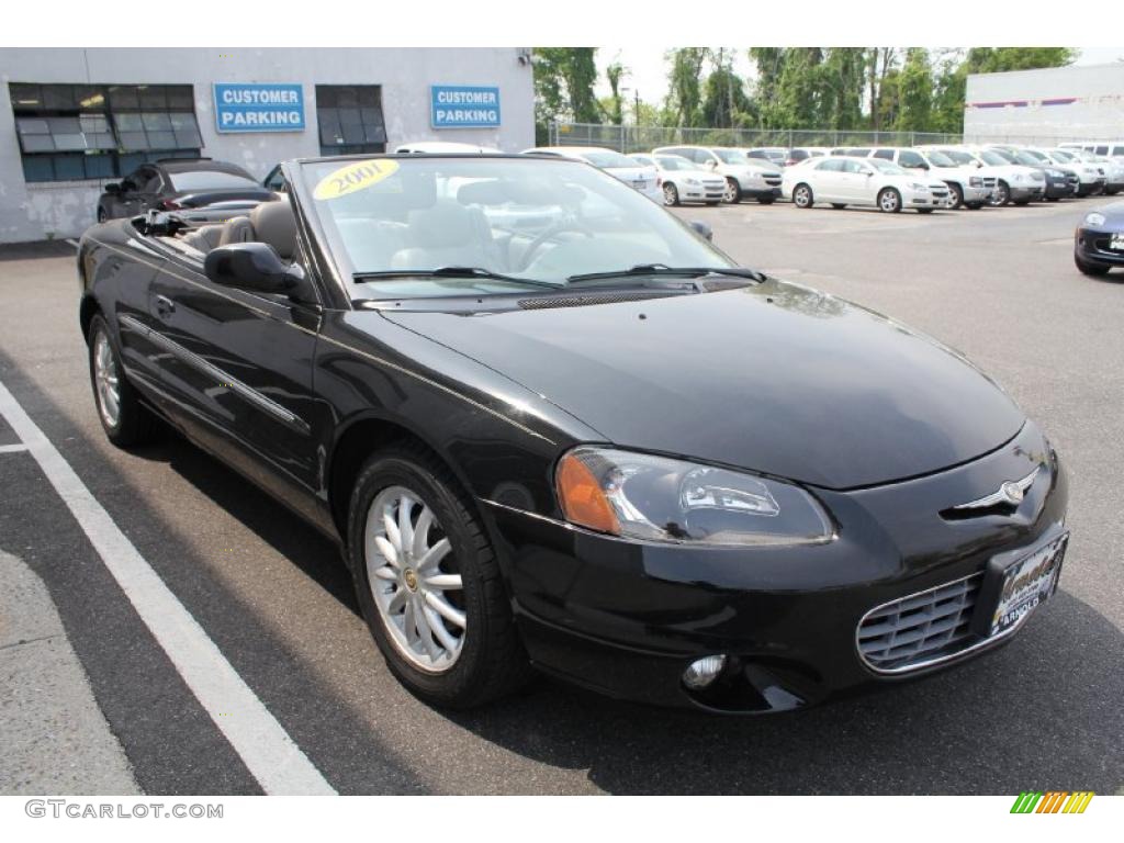 2001 Sebring LXi Convertible - Black / Taupe photo #7