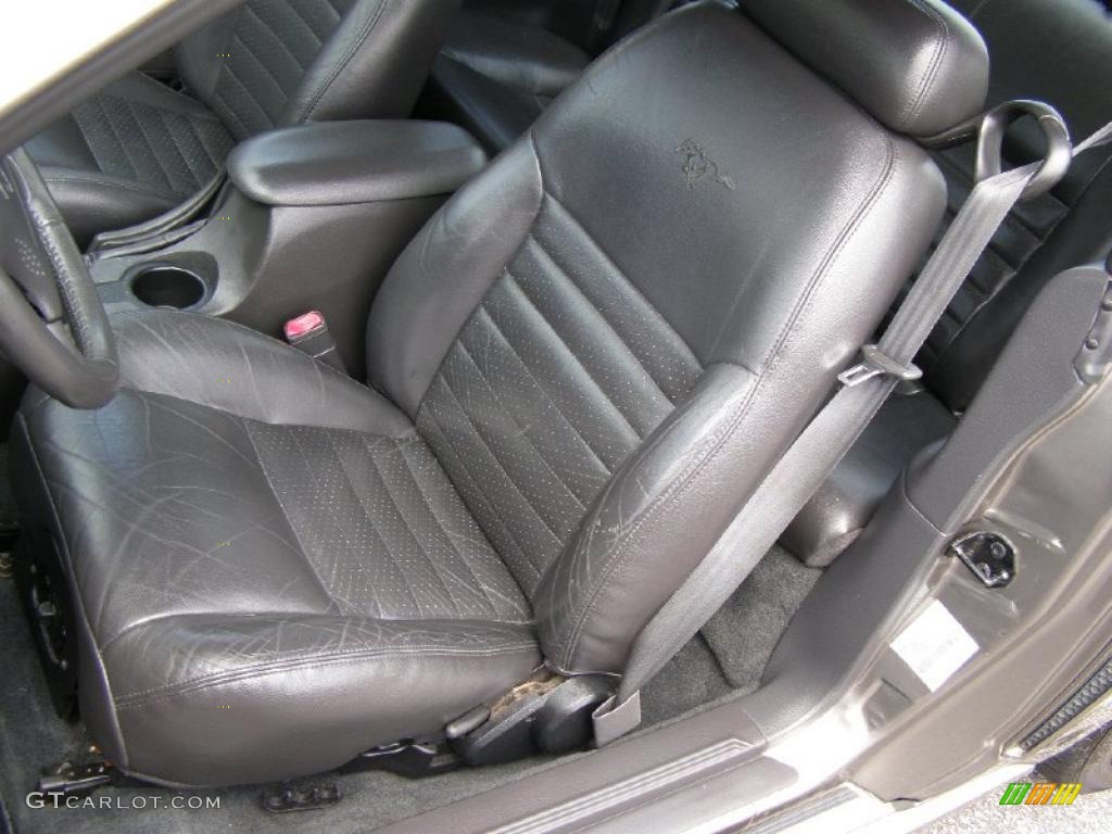 2001 Mustang GT Coupe - Mineral Grey Metallic / Dark Charcoal photo #10