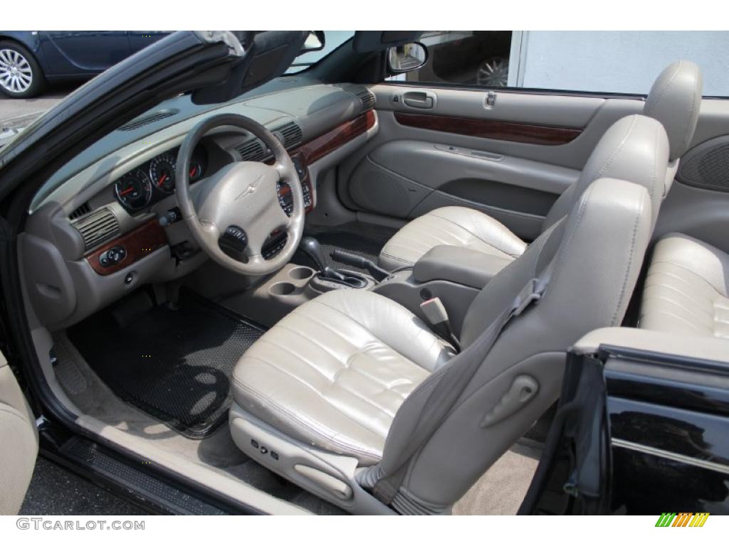 2001 Sebring LXi Convertible - Black / Taupe photo #11