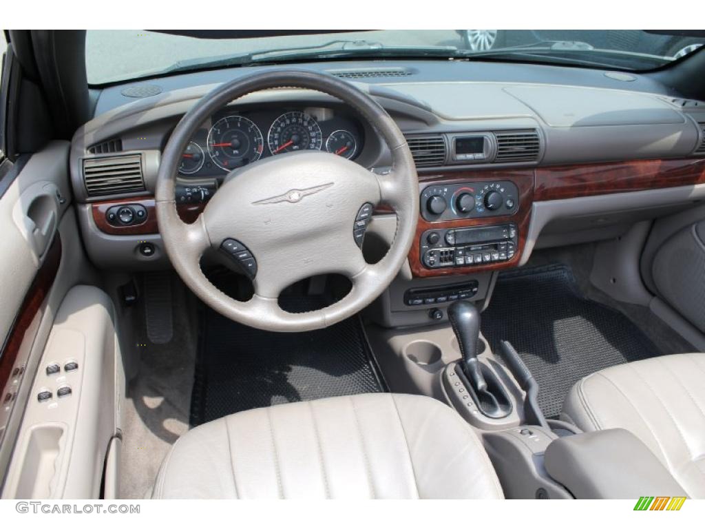 2001 Chrysler Sebring LXi Convertible Taupe Dashboard Photo #49840330