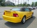 2004 Screaming Yellow Ford Mustang V6 Convertible  photo #3