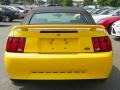 2004 Screaming Yellow Ford Mustang V6 Convertible  photo #20