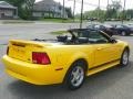 2004 Screaming Yellow Ford Mustang V6 Convertible  photo #21