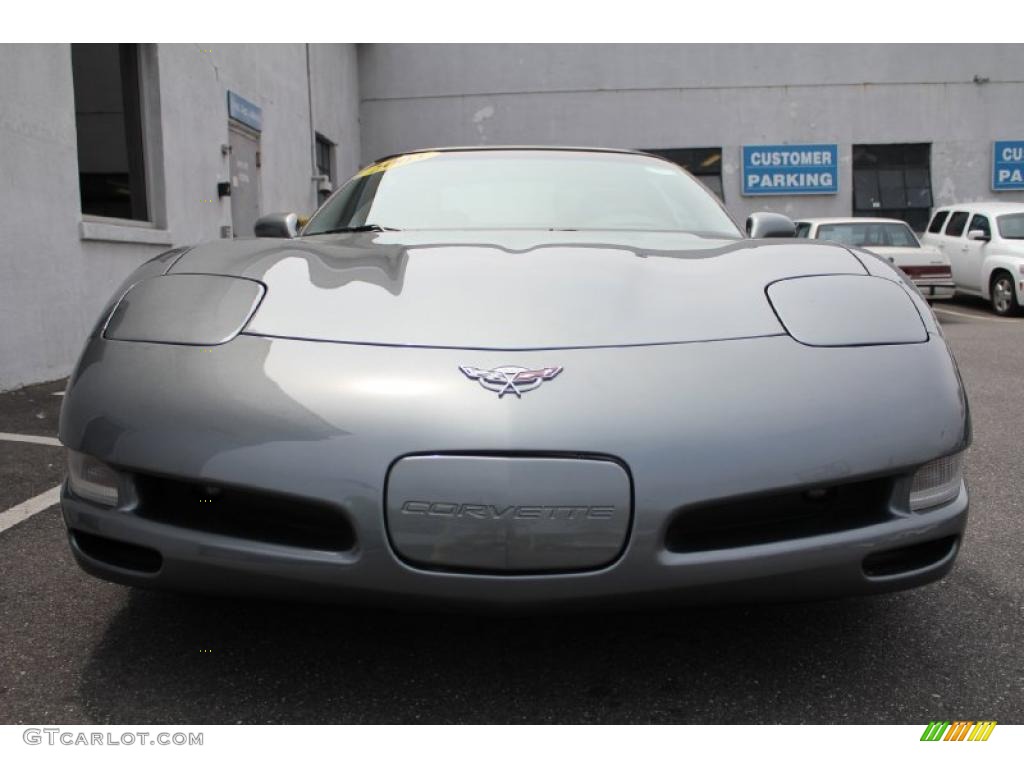 2003 Corvette Coupe - Medium Spiral Gray Metallic / Black photo #2