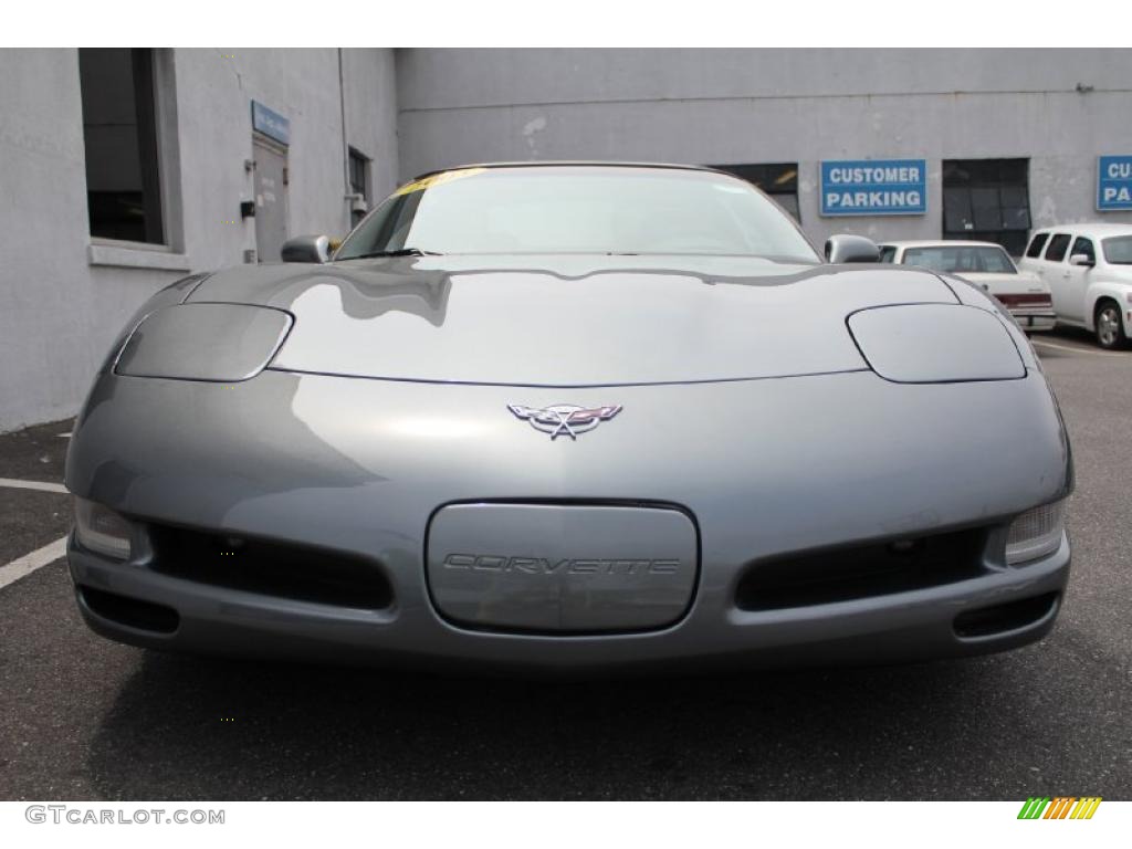 Medium Spiral Gray Metallic 2003 Chevrolet Corvette Coupe Exterior Photo #49842487